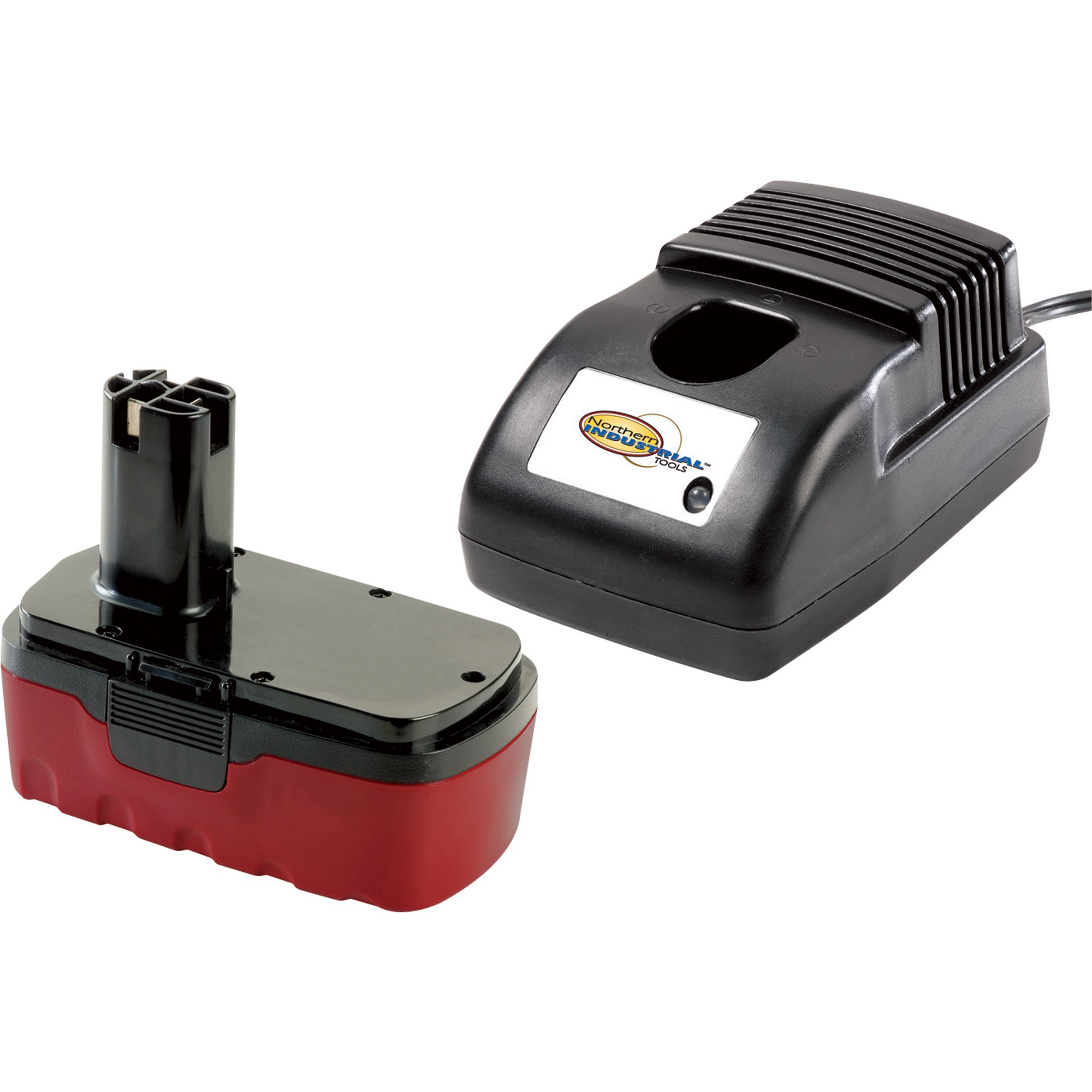 Northern Industrial Battery and Charger Starter Kit — 18 Volt